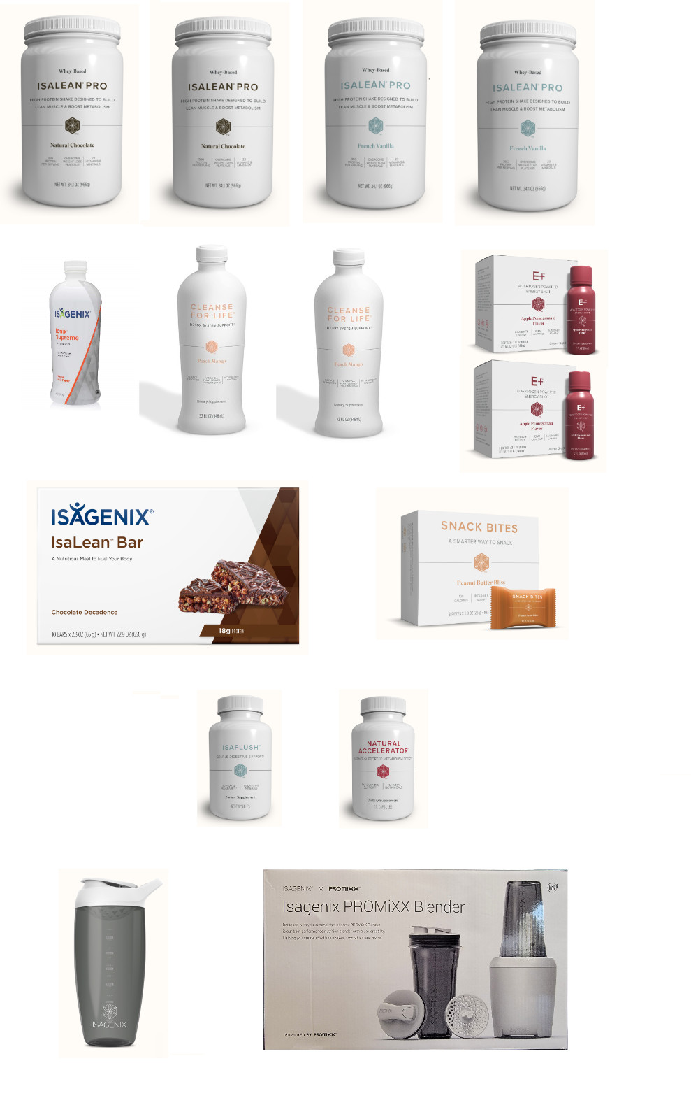 Isagenix Weight Loss PREMIUM Pack PRO with PROMiXX Blender (WAS $510)