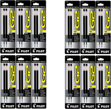 G2 Gel Ink Refill, 2-Pack for Rolling Ball Pens, Bold Point, Black Ink, Pack of