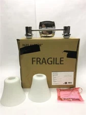 Park Harbor PHVL2222PC Polished Chrome Vanity uses 2 100W Medium Base Lamps Max.