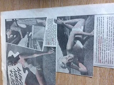 T1-2 ephemera  1958 picture article ingrid hedland copenhagen