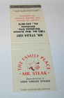 Matches Matchbook Cover Mr. Steak The Family Place Restaurant Oklahoma City, OK — photo 2