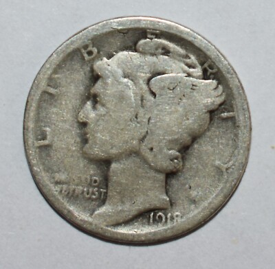 1918 D Silver Mercury Dime Error Rarity | eBay