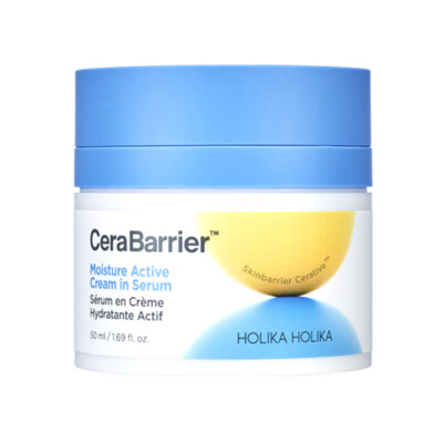 [Holika Holika] CeraBarrier Moisture Active Cream In Serum - 50ml / Free Gift