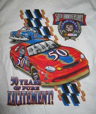 50th Anniversary (1948-1998) NASCAR "50 Years of Pure Excitement" (MED) T-Shirt