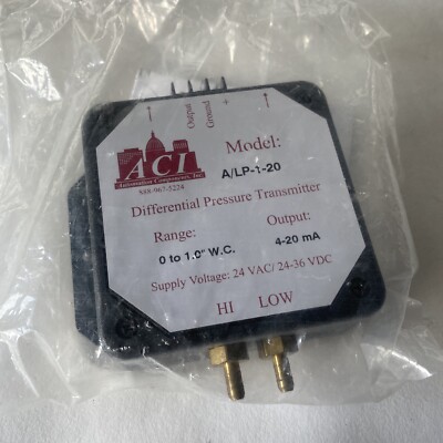 ACI Differential Pressure Transmitter A/LP-1-20 New 4-20mA