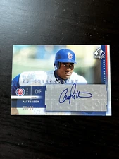 Corey Patterson 2003 SP Authentic Chirography Young Stars Auto /50 #CP Auto SP