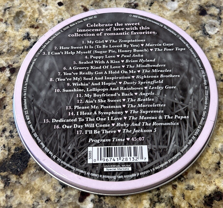 Puppy Love CD Universal Various Artists 2009 Somerset 50065