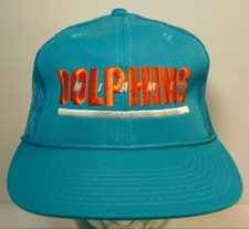 New Vtg 1980s MIAMI DOLPHINS NFL Football SPORTS SPECIALTIES Snapback Hat Cap