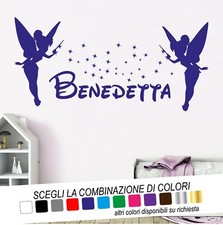 ADESIVI MURALI WALL STICKERS DECORAZIONI VINILE CAMERETTA BIMBA TRILLY DISNEY