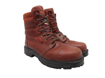 Royer Women's 8'' Agility Composite Toe Work Boots 4790GT Red Leather Size 8.5M
