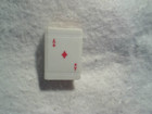 ACE OF DIAMONDS VINTAGE HARD PLASTIC SLIDING MATCHBOX, two wooden matches left — photo 2