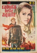 BLUE MAX Italian 2F movie poster 39x55 URSULA ANDRESS GEORGE PEPPARD JAMES MASON