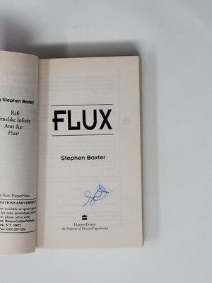STEPHEN BAXTER SIGNED 1ST - Flux, Xeelee Sequence #3 | eBay