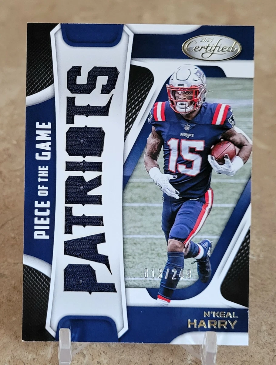 2021 Certified N KEAL HARRY Piece of the Game Jersey 249 New England Patriots