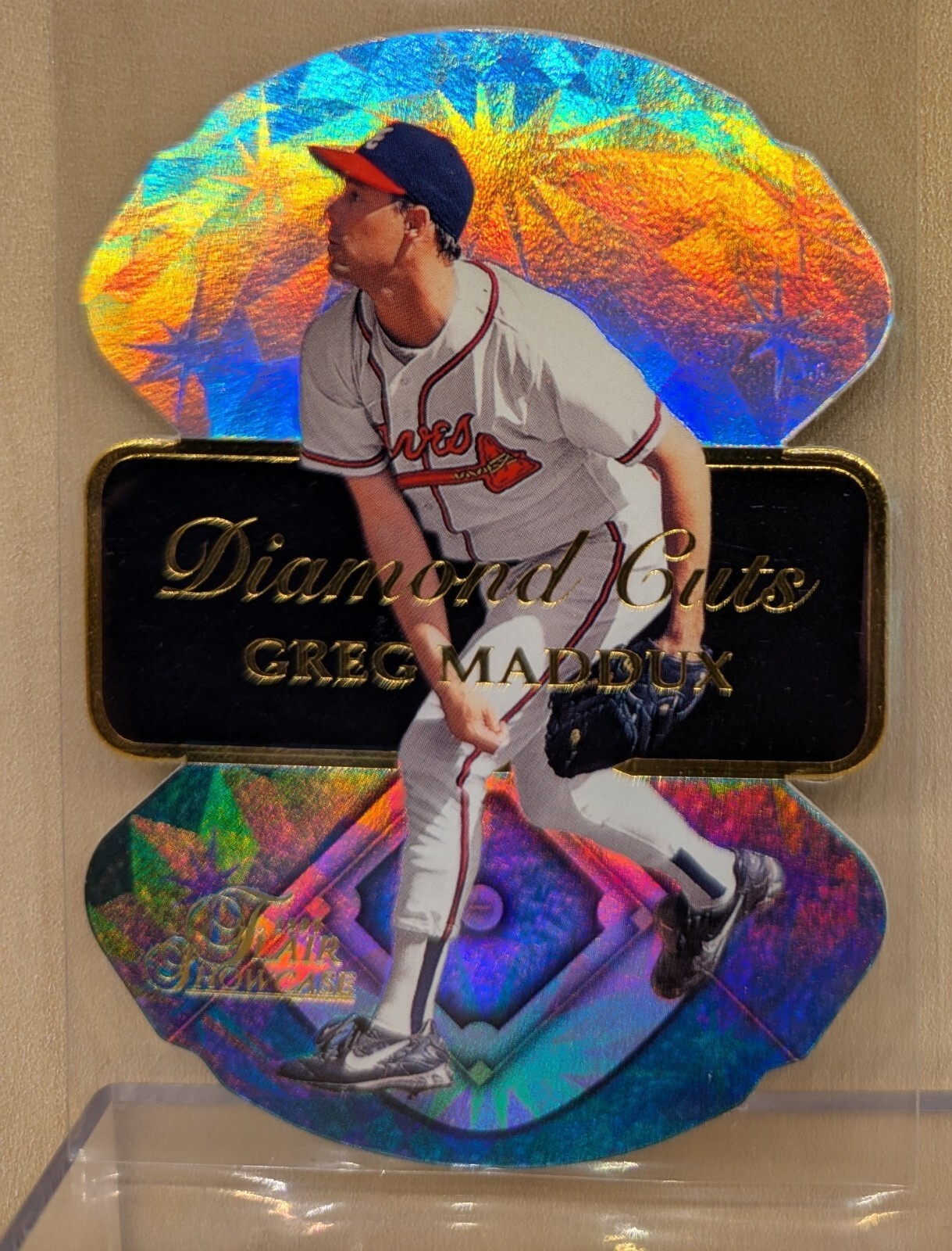 1997 Flair Showcase DIAMOND DIE CUTS #10 Greg Maddux Braves HOF RARE INSERT