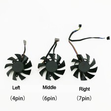 75mm 7Pin For ASUS RX5700/RX5700 XT TUF Graphics Card Cooling fan FD8015U12S