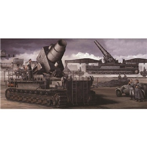 Trumpeter 00208 - Mörser Karl-Gerät 040/041 Sur Rail Transp Porte 1/35 ...