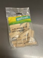(27-Pk) Wolfcraft Fluted Wood Dowel Pin 3/8"
