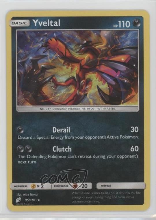 Yveltal Holo Pokémon Sun & Moon Team Up #95