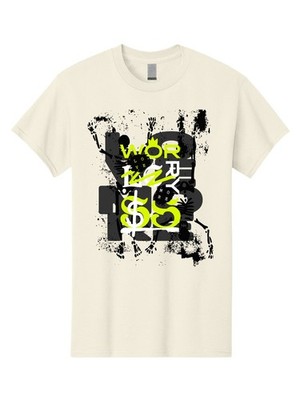 Work-Hard-Eat-Hard-5 Mens Graphic Tee,100% Cotton,Casual Summer Wear