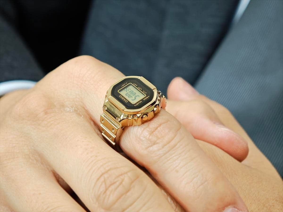 カシオ リングウォッチ ゴールド CASIO RING WATCH GOLD CRW001G | Gold Ring Watch: Casio Watch Ring | CASIO