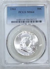 1961 Franklin Half Dollar PCGS MS64 95% FBL Frosty Just Graded New Holder #S262K