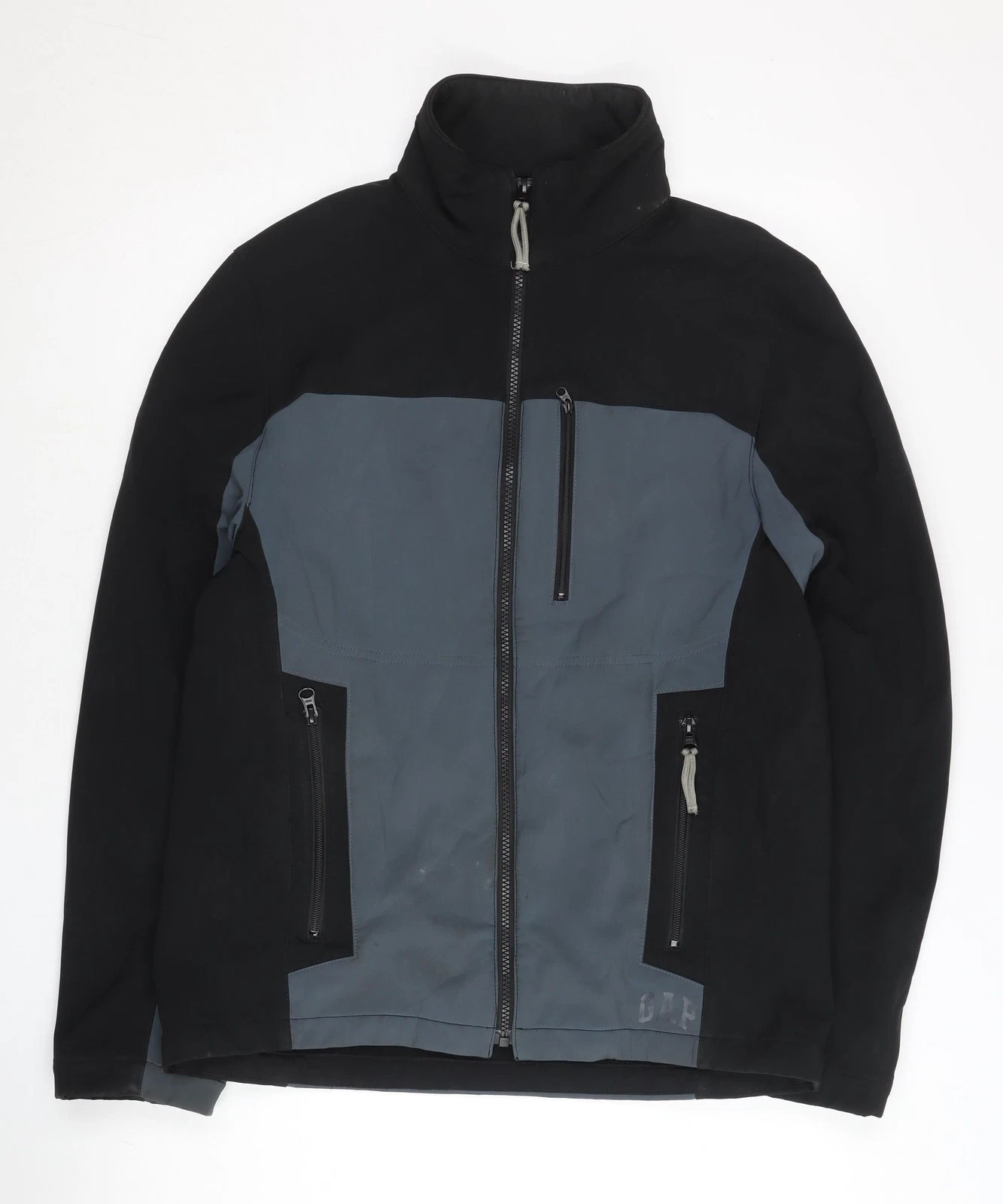 Gap Men’s Black Grey Softshell Jacket Size S Hiking Casual