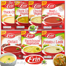 ERIN IRISH SOUP MIX PACKETS SERVES 3-4 Chicken Farmhouse Vegetable Oxtail Leek🥕
