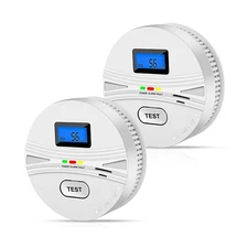 2 Pack Smoke and Carbon Monoxide Detector,Smoke Detector Carbon Mon... Fast Ship