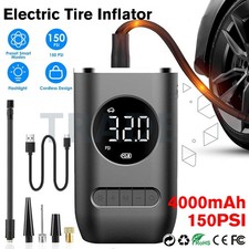 Portable Air Pump Tire Inflator Electric Bike Pump Mini Wireless Air Pump 150PSI
