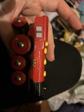 Brio Wooden Mighty Red 529 Train Lights Sounds Good Condition Forward  Reverse