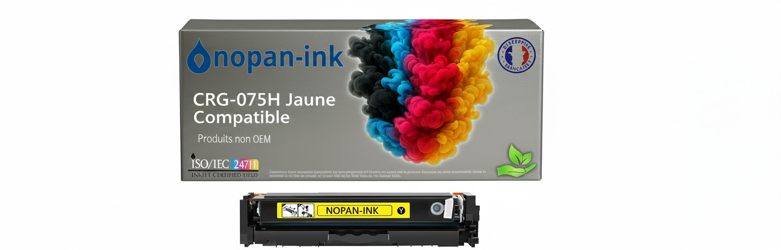 Toner CRG-075H Yellow compatible pour imprimer des rapports d'activité en entreprise
