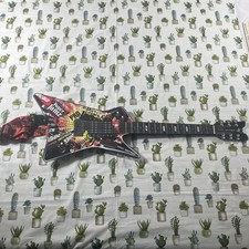 Paper Jamz Pro Series Guitar 6288 Red Strap EUC Tested And Working
