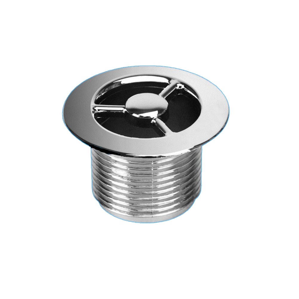 McAlpine S/GRID-25PB-CP Chrome Plated Sink Overflow Plain Grid Cover