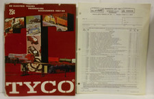 1967-68 VINTAGE TYCO HO ELECTRIC TRAINS SPEEDWAYS CATALOG DEALER PRICE LIST