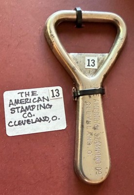Vintage Bottle Can Opener The American Stamping Co Cleveland Ohio