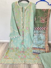 Pakistani Designer Sana Safinaz Karandi Suit Size Medium Brand New