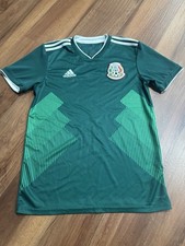 Adidas Mexico 2018 Home Soccer Jersey Men  s S Green Climalite World Cup