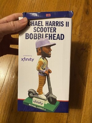 2025 Michael Harris II Scooter Atlanta Braves SGA Bobblehead-9/8