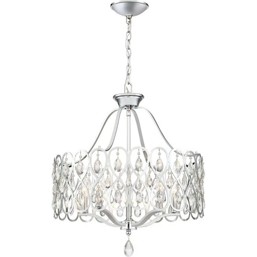 Lulu Chandelier 5 Light Steel - 25.25 Inches high     -Traditional Installation - Picture 1 of 4
