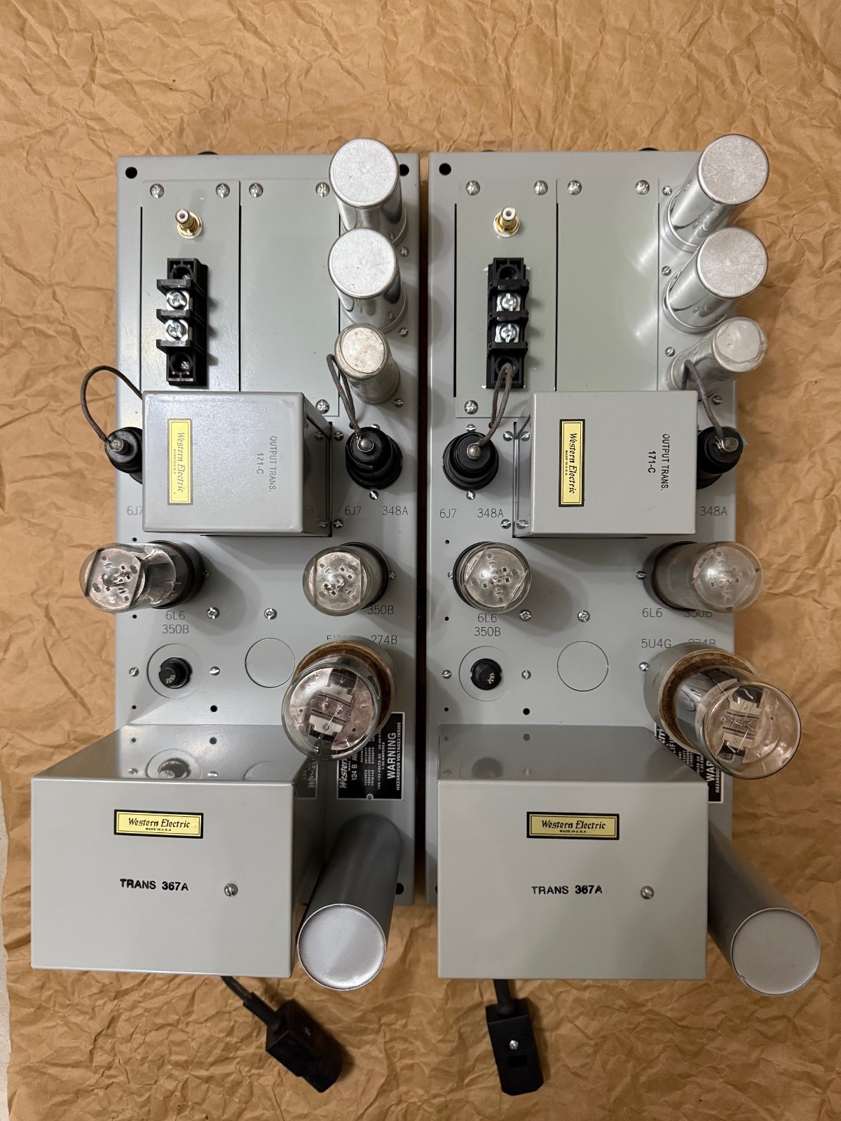 Western Electric WE 124B tube amplifier replica