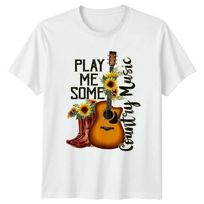 Play Me Some Country Music T-Shirt Country Musik Musik Geburtstag Geschenk