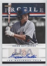2013 Panini USA Baseball Box Set Profile Auto /100 Isaak Gutierrez #5 Auto 0x1