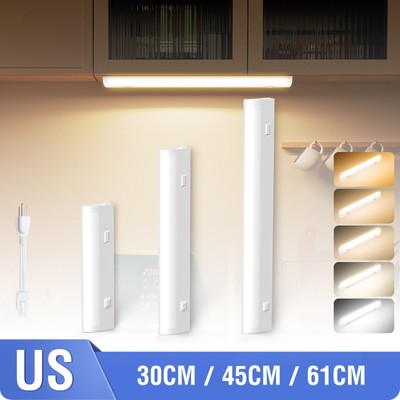 12''/18''/24'' LED Under Cabinet Ceiling Light Linkable Hardwired 5CCT DIM Lamp