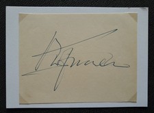 16129 O. W. Fischer Autogramm auf Zettel