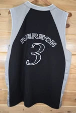 Vintage Reebok Allen Iverson Jersey Men 2XL I3 The Answer #3 Authentic Edition