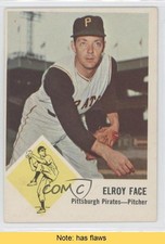 1963 Fleer Roy Face El #57 READ m5x
