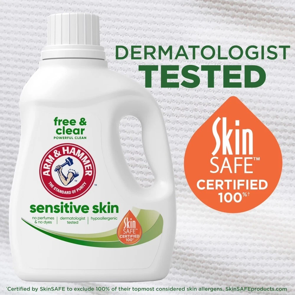 Sensitive Skin Free & Clear Liquid Laundry Detergent Soap, 105 fl oz, 105 Loads - thumbnail 5