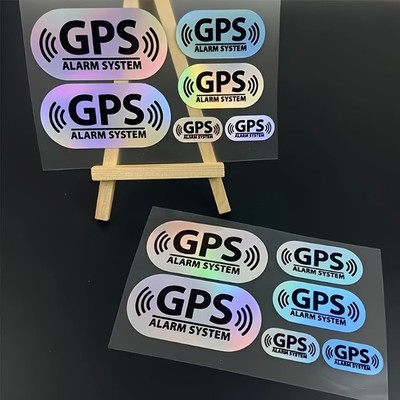 GPS Alarmanlage Warnaufkleber | Reflektierende Auto Van Fenster Anti Diebstahl Aufkleber
