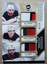2019-20 The Cup Gold PK Subban Kyle Palmieri Coleman Game Used Patch /10